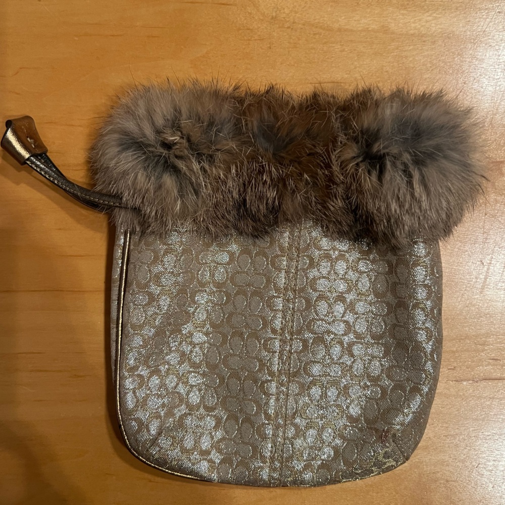 Authentic vintage Coach evening wristlet